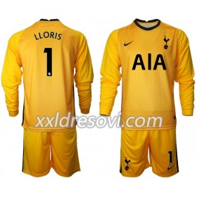 Tottenham Hotspur Hugo Lloris 1 Golmanski Dječji Komplet Dresovi za Nogomet 2020-2021 M002 Dugim Rukavima (+ kratke hlače)